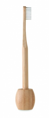 Logotrade corporate gifts photo of: Bamboo tooth brush with stand