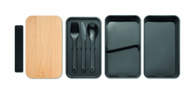 Logo trade promotional merchandise photo of: Lunch box in PP and bamboo lid