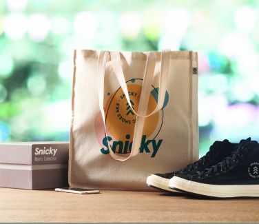 Logo trade corporate gift photo of: Organic cotton shopping bag