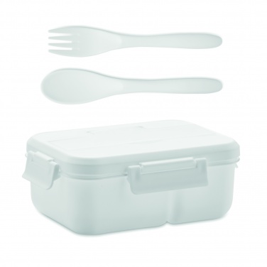 Logo trade corporate gifts image of: Lunch box with cutlery in PP