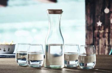 Logo trade promotional merchandise image of: Recycled glass carafe 1L