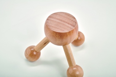 Logo trade promotional giveaways picture of: Hand held massager in wood