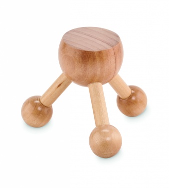 Logo trade promotional gifts picture of: Hand held massager in wood