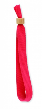 Logo trade advertising products image of: RPET polyester wristband