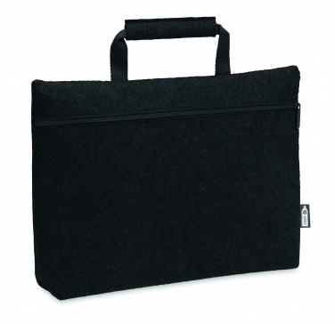 Logo trade promotional gifts picture of: RPET felt zippered laptop bag