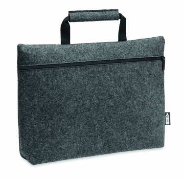 Logotrade promotional gift image of: RPET felt zippered laptop bag