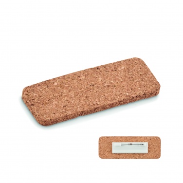 Logotrade business gift image of: Name tag holder in cork