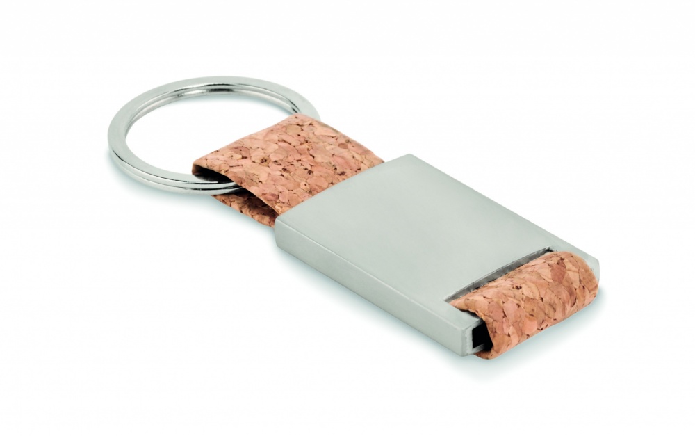 Logo trade corporate gifts image of: Key ring with cork webbing Kerava