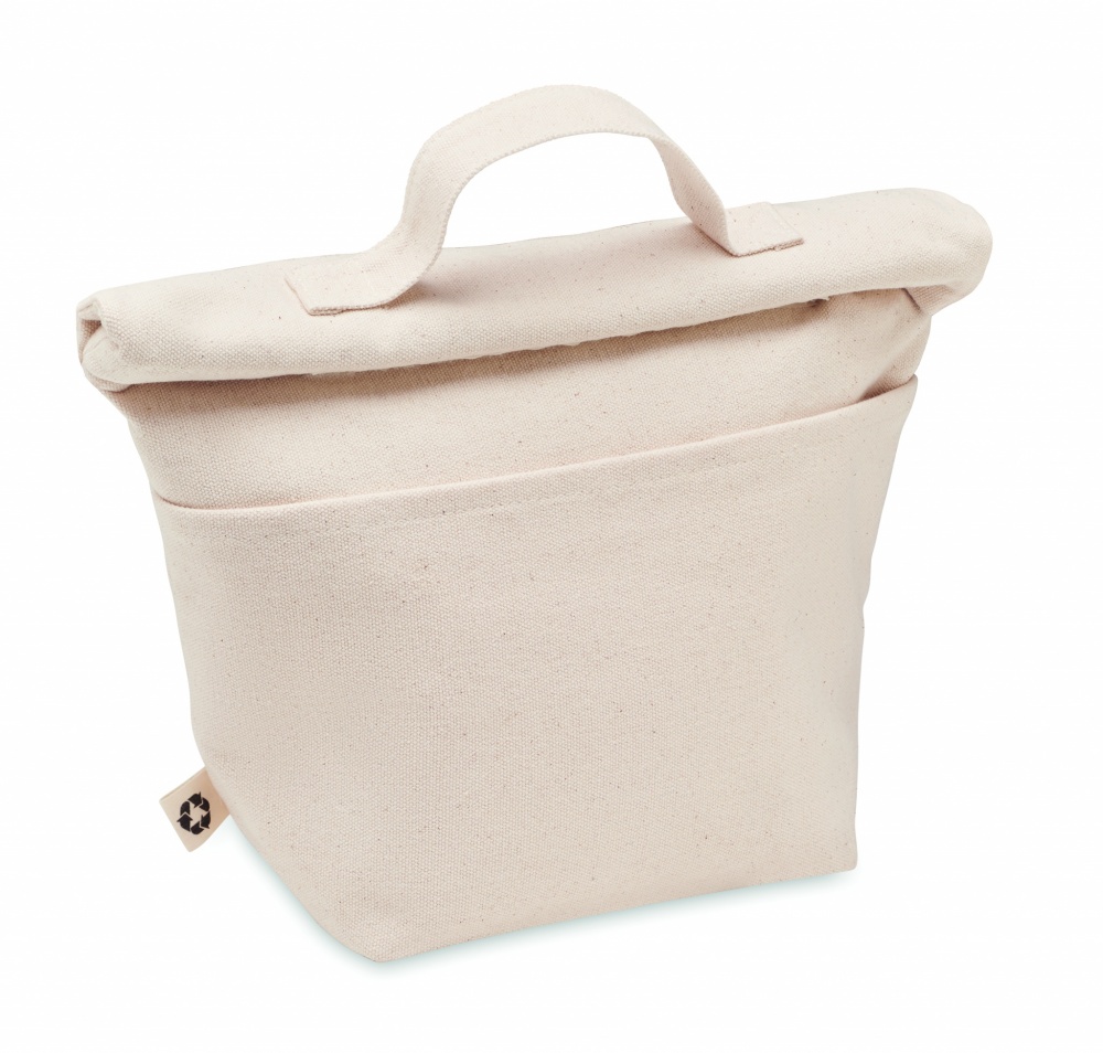 Logo trade promotional giveaways picture of: Recycled cotton cooler bag