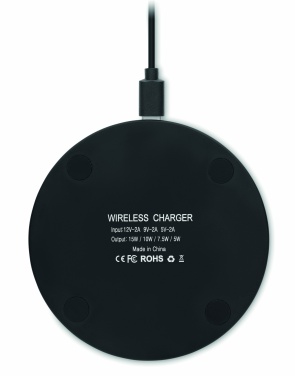 Logotrade promotional giveaway image of: Glass wireless 10W charger