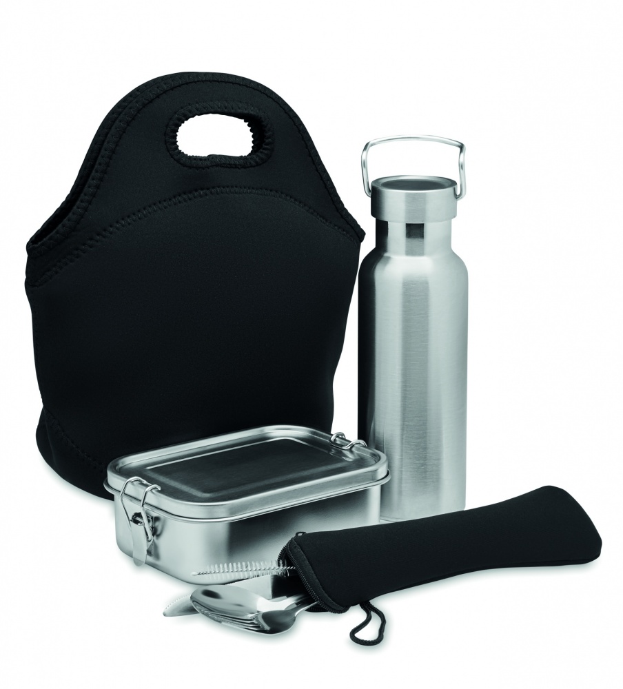 Logotrade promotional giveaway picture of: Lunch set in stainless steel