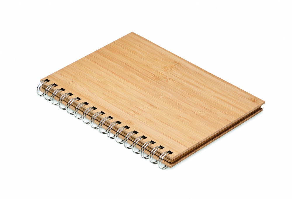 Logotrade promotional gift picture of: A5 ring bound Bamboo notebook