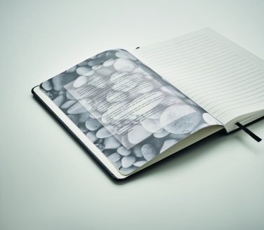 Logo trade promotional merchandise image of: A5 notebook recycled carton