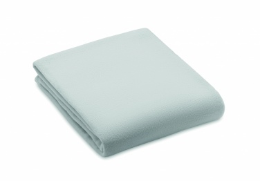 Logo trade promotional giveaways image of: RPET fleece blanket 130gr/m²