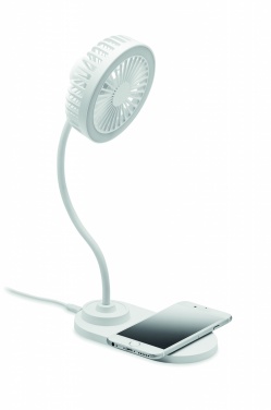Logotrade business gift image of: Desktop charger fan with light