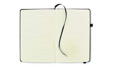 Logo trade promotional merchandise photo of: Recycled Leather A5 notebook