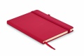 Recycled Leather A5 notebook, Red