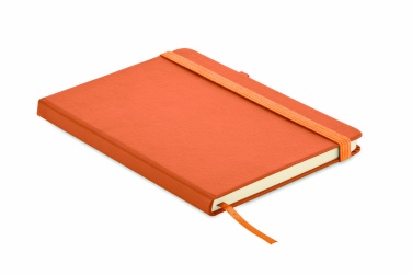 Logo trade promotional giveaways picture of: Recycled Leather A5 notebook