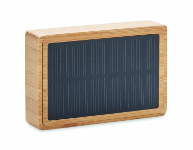 Logotrade promotional product image of: Solar bamboo wireless speaker