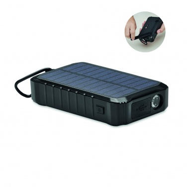 Logo trade promotional gift photo of: 8000 mAh solar dynamo charger