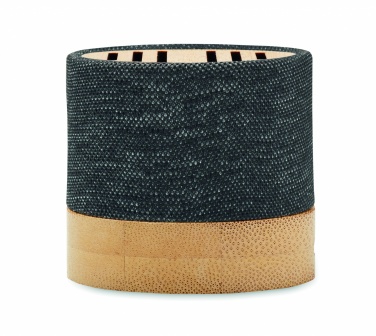 Logo trade promotional gifts image of: Bamboo RPET wireless speaker