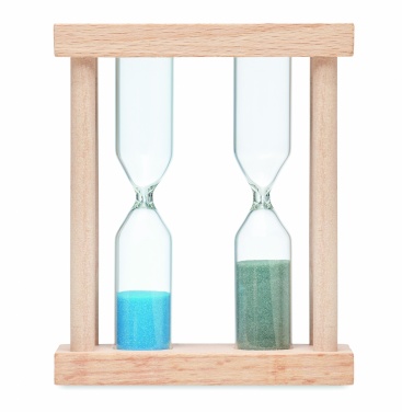 Logotrade promotional item image of: Set of 2 wooden sand timers