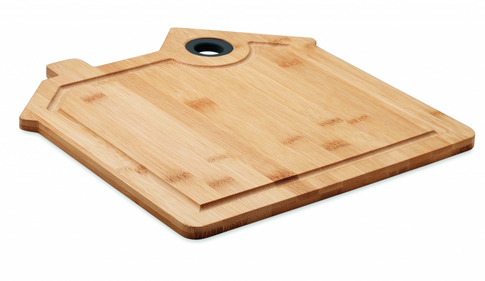 Logo trade promotional giveaway photo of: Bamboo house cutting board