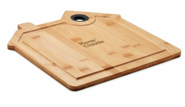 Logo trade promotional giveaways image of: Bamboo house cutting board