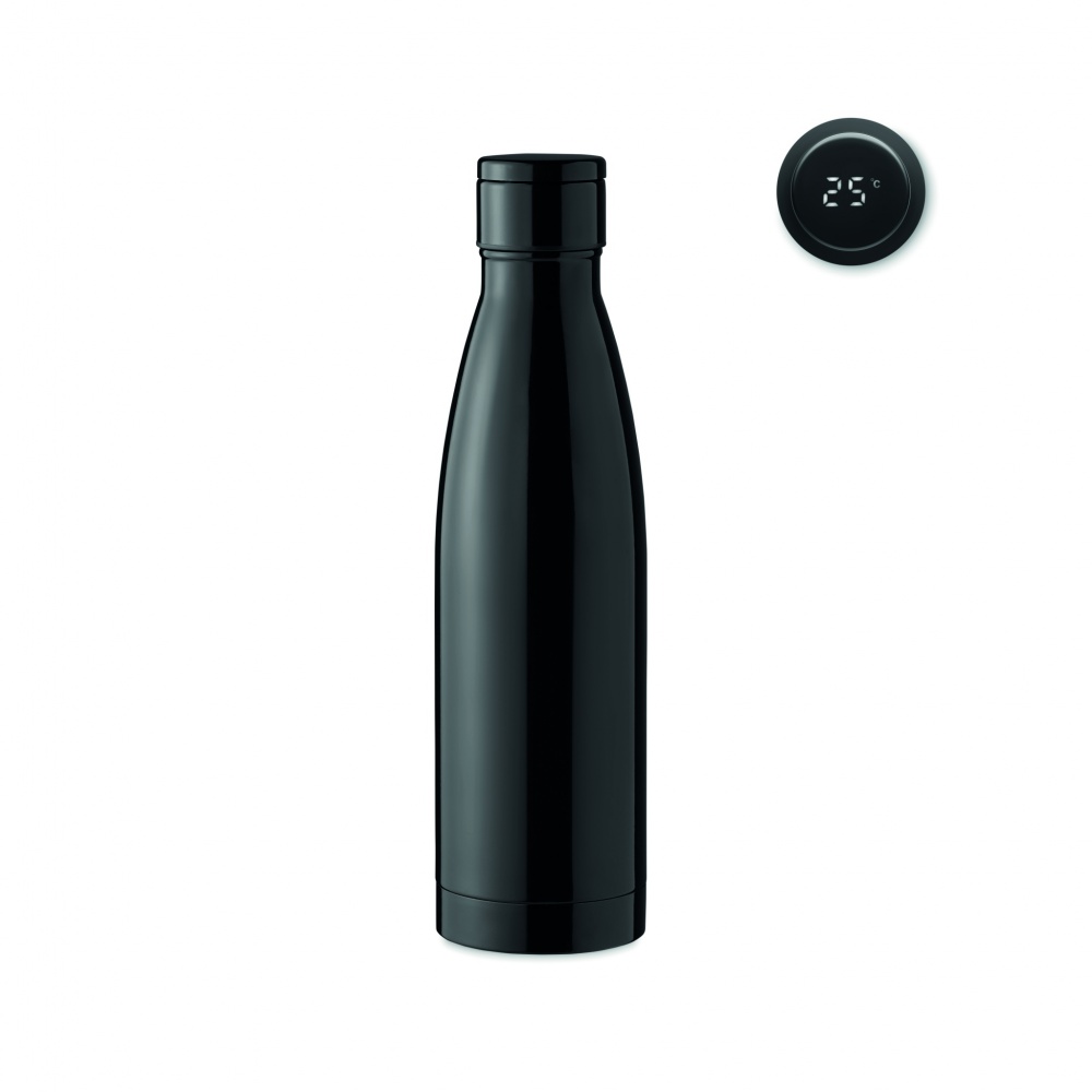 Logo trade corporate gifts image of: Thermometer bottle 500ml