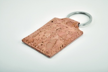 Logotrade promotional product picture of: Rectangular cork key ring Imatra