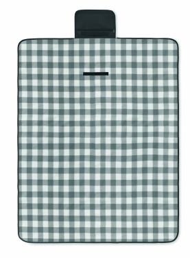 Logo trade corporate gifts image of: RPET fleece blanket 150 gr/m²
