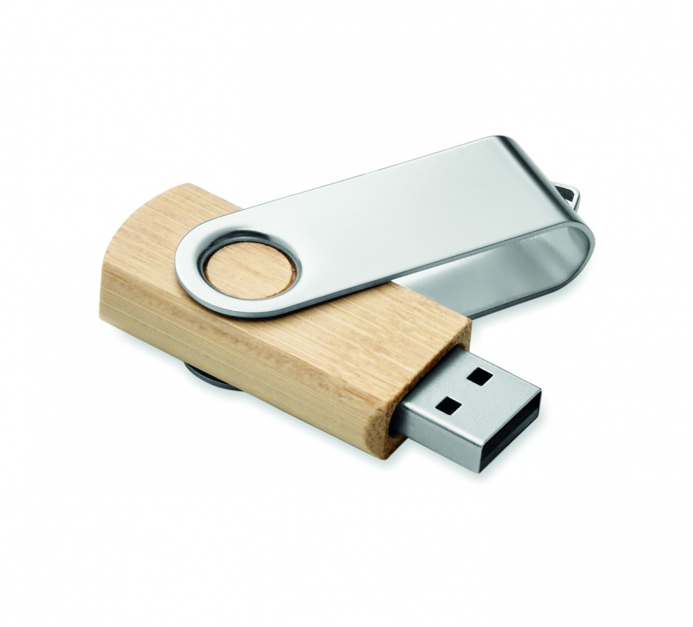 Logotrade advertising product picture of: Techmate bamboo USB 16GB       MO6898-40