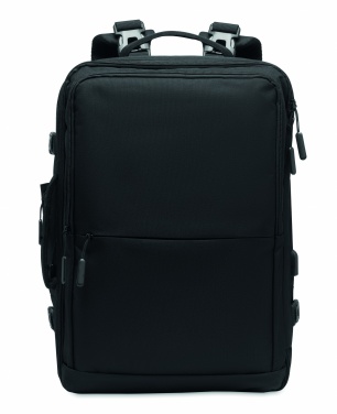 Logo trade business gifts image of: Backpack 600D RPET