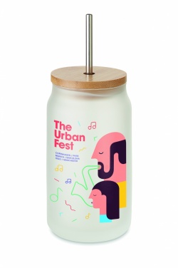 Logo trade promotional gift photo of: Sublimation mason jar 400 ml