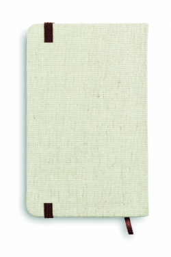 Logotrade promotional giveaway picture of: A6 canvas notebook lined
