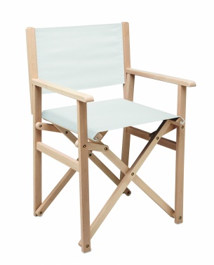 Logo trade promotional merchandise picture of: Foldable wooden beach chair