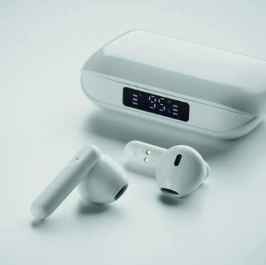 Logo trade corporate gift photo of: Recycled ABS TWS earbuds