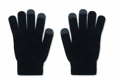 Logo trade promotional merchandise picture of: RPET tactile gloves