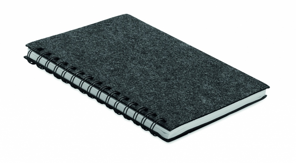Logo trade promotional giveaway photo of: A5 RPET felt cover notebook