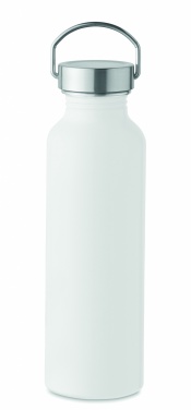 Logo trade promotional giveaways picture of: Recycled aluminum bottle 500 ml with a stainless steel handle cap