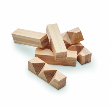 Logotrade promotional giveaway picture of: Bamboo brain teaser star shape