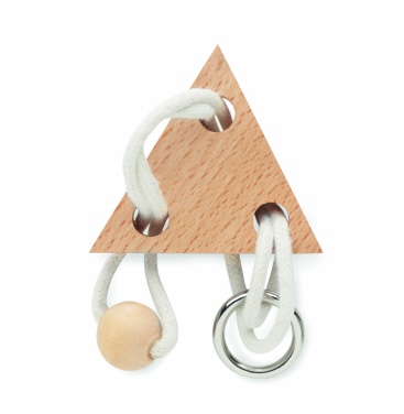 Logotrade promotional gift image of: Wooden brain teaser triangle