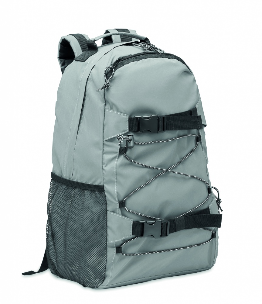 Logo trade advertising product photo of: High reflective backpack 190T