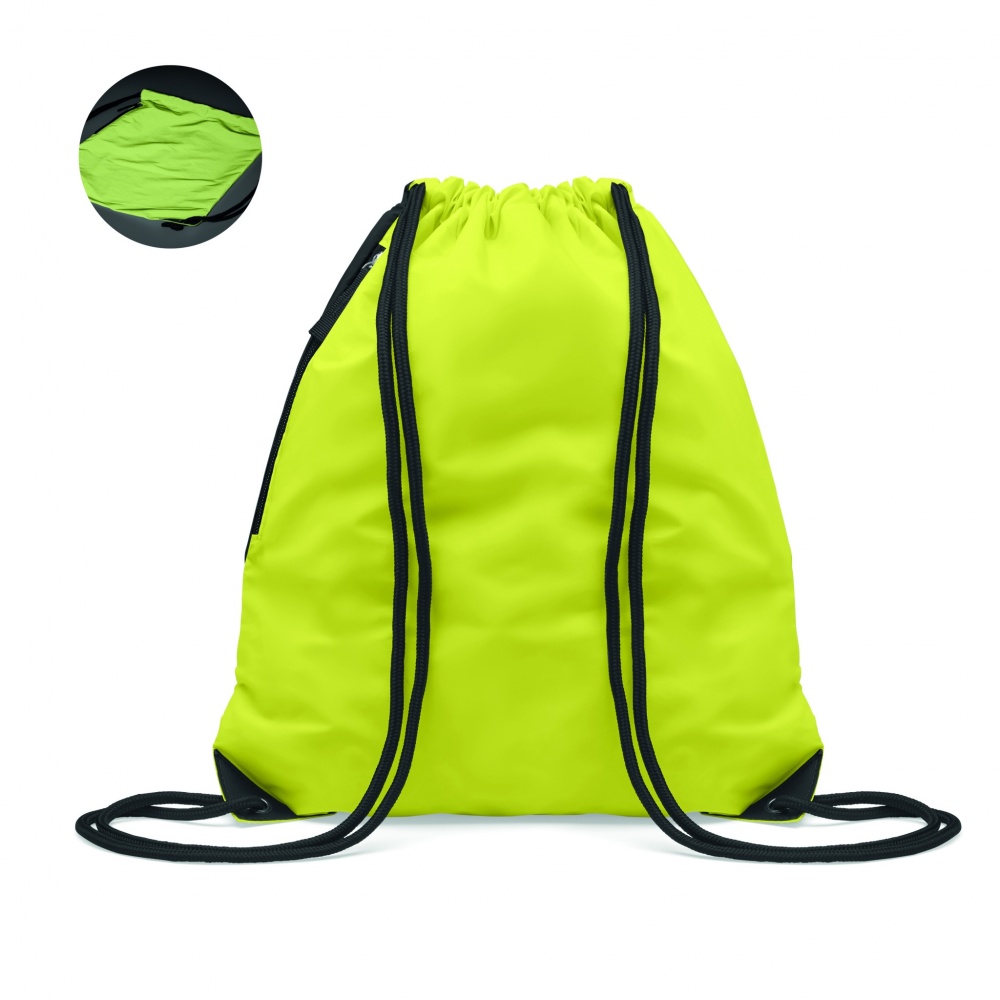 Logo trade business gift photo of: Brightning drawstring bag