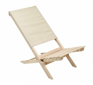 Logotrade promotional merchandise picture of: Foldable wooden beach chair