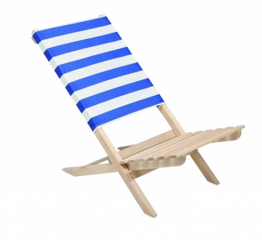 Logo trade promotional products picture of: Foldable wooden beach chair