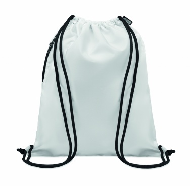 Logo trade business gifts image of: Large drawstring bag 300D RPET