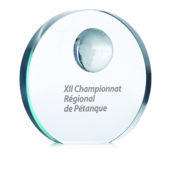 Logotrade promotional item picture of: Globe glass trophy