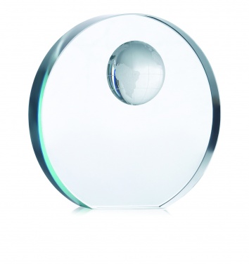 Logo trade advertising products image of: Globe glass trophy