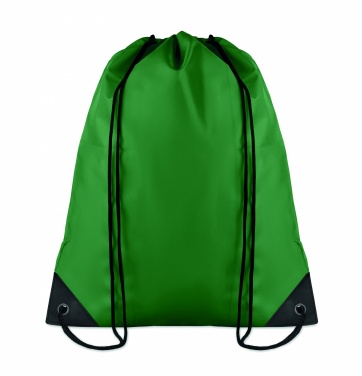 Logo trade business gifts image of: 190T Polyester drawstring bag